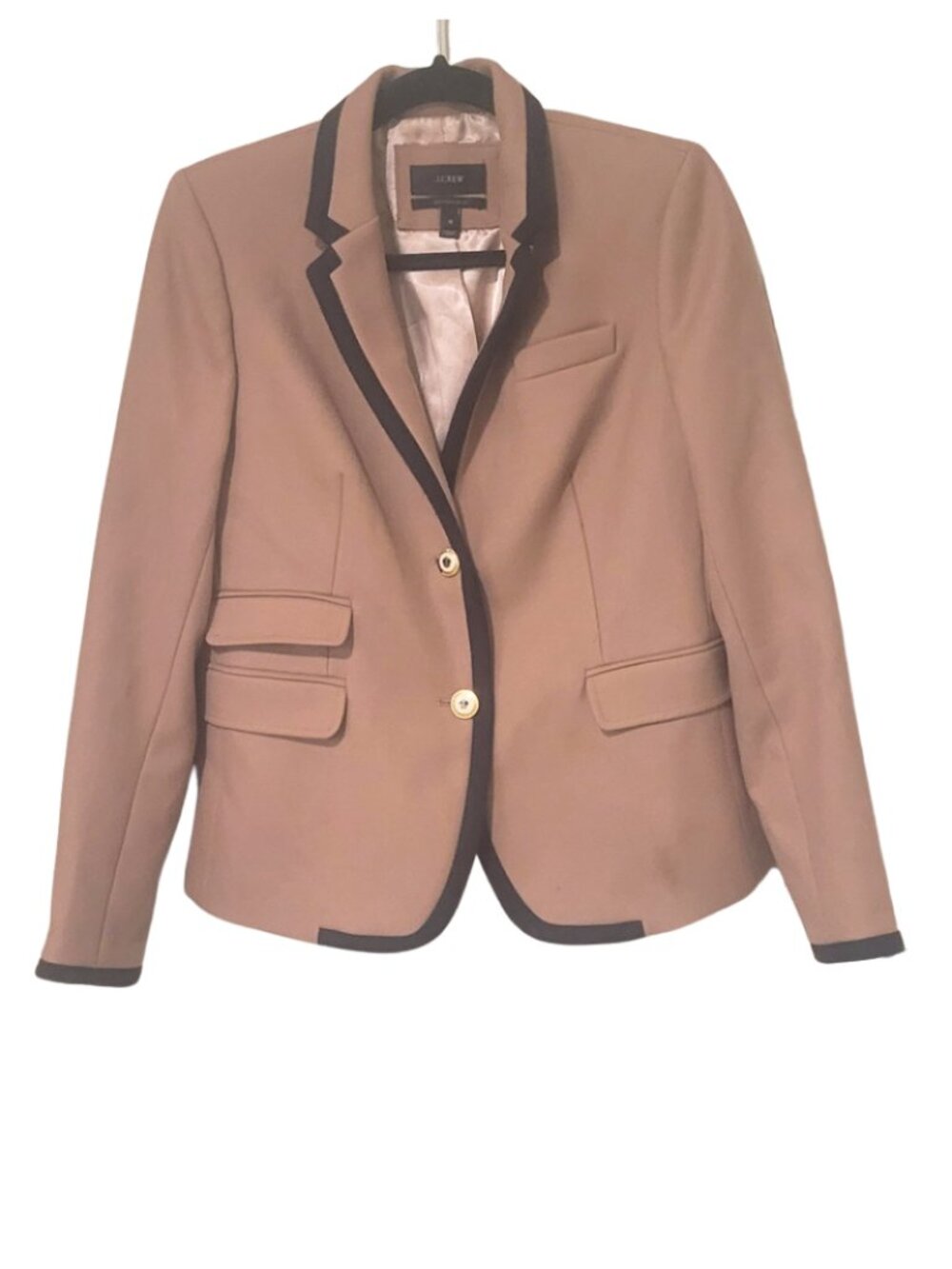 J.Crew Schoolboy Blazer Size 10 with Contrast Piping Preppy Career Jacket